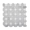 Apollo Tile Sample of Windmill White  12.2"x12.2" Marble Mosaic Tile APLDC99S10EC16 Sample - alternate 1